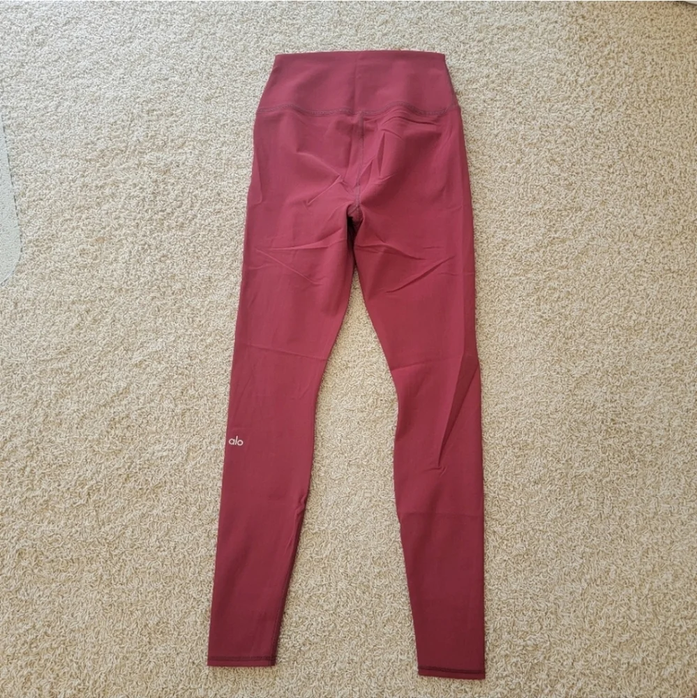 Alo High Waisted Ripped Warrior Leggings Red Size Medium